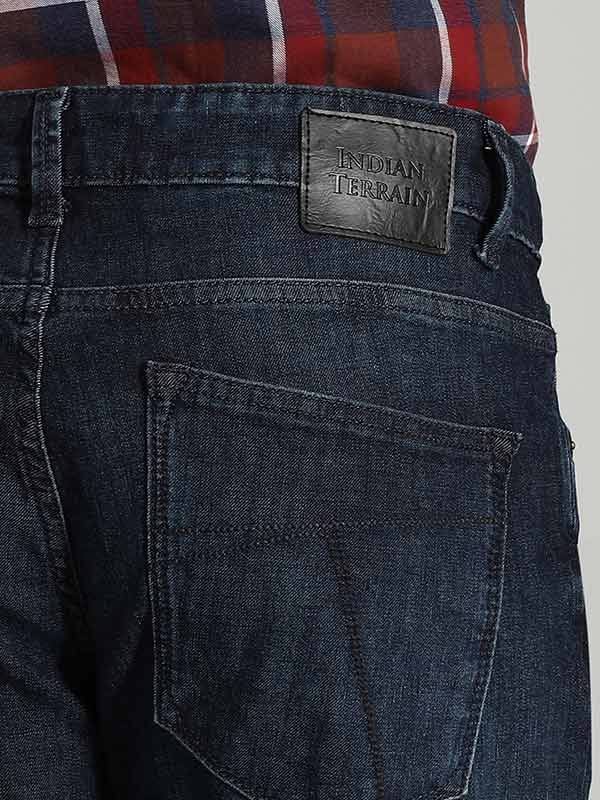 Indian Terrain Men Dark Blue Jeans